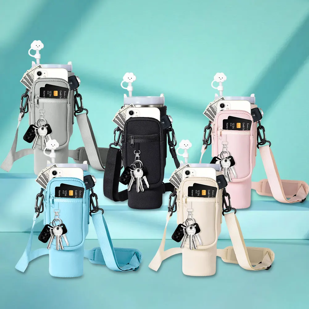Neoprene Water Bottle with Carrier Bag 2