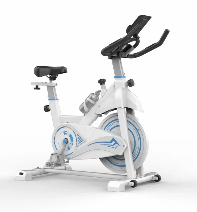 Indoor Cycling Bike Brake Pad Magnetic Stationary Bike Cycle with Tablet Mount Comfortable Seat Cushion