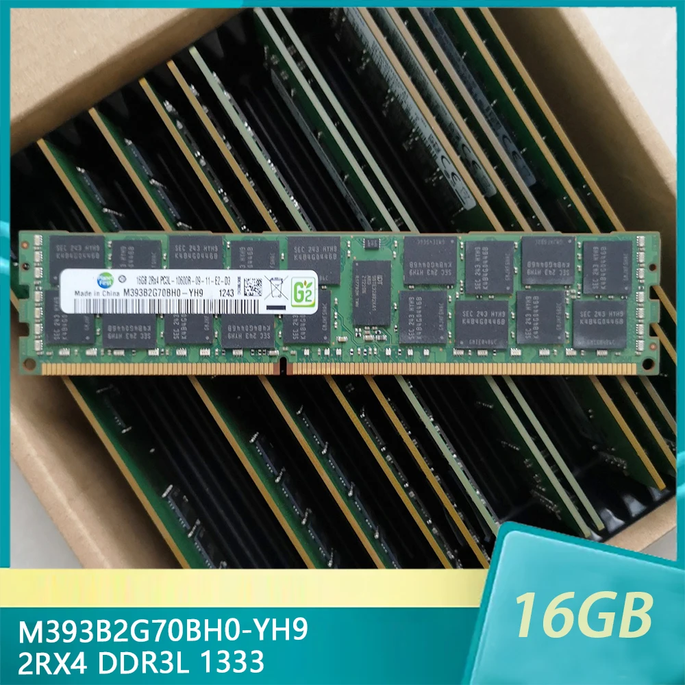 

1Pcs For Samsung RAM M393B2G70BH0-YH9 16GB 16G 2RX4 DDR3L 1333 Server Memory