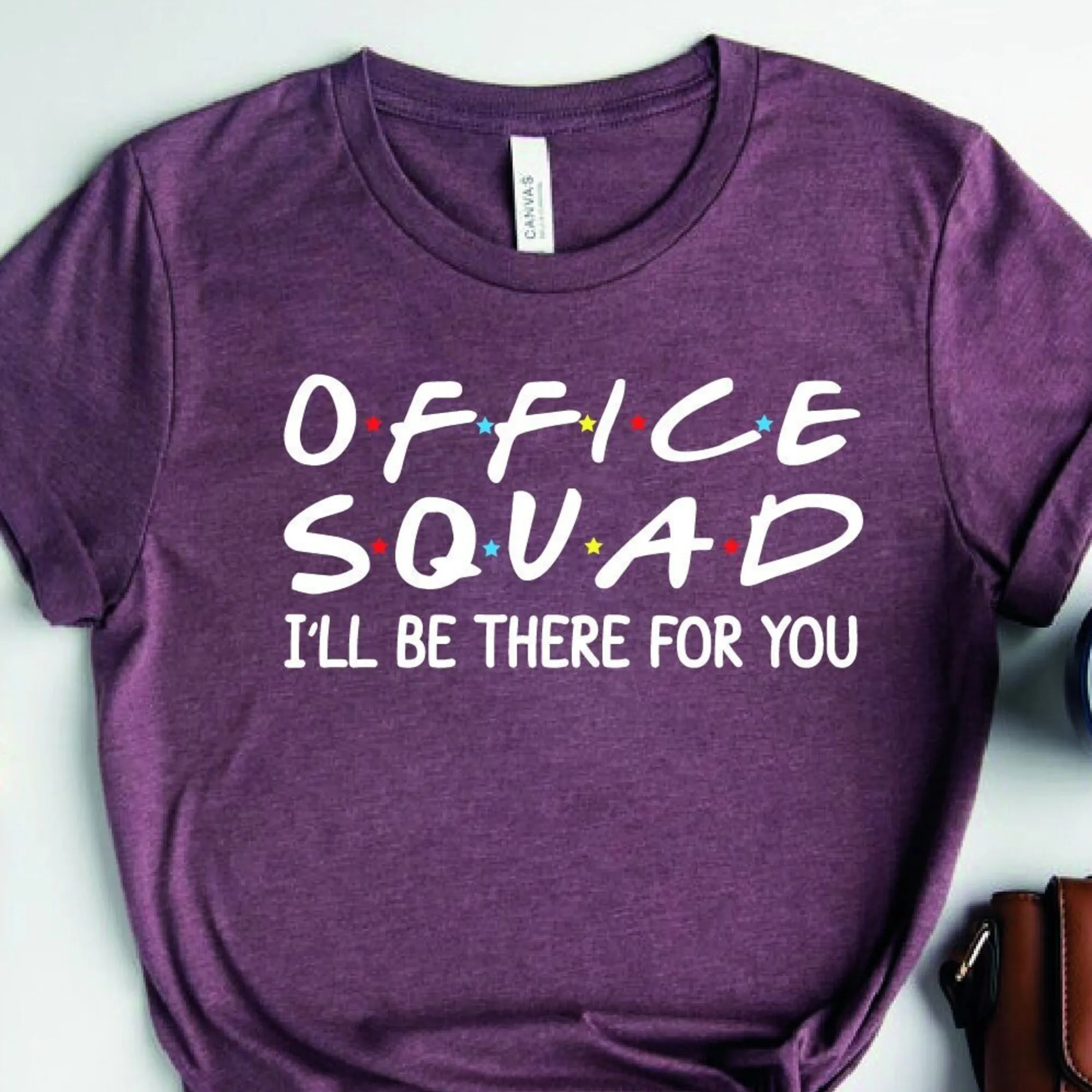 Maglietta Della Squadra Dell'Ufficio Friends Coworker Womens Work Secretary S Matching Crew