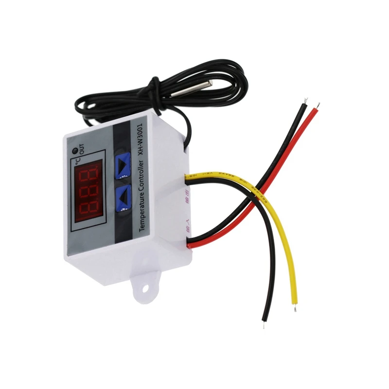 

2X Digital Temperature Controller Display Thermostat Control Switch And Thermistor Sensors Temperature Probe(12V 120W)