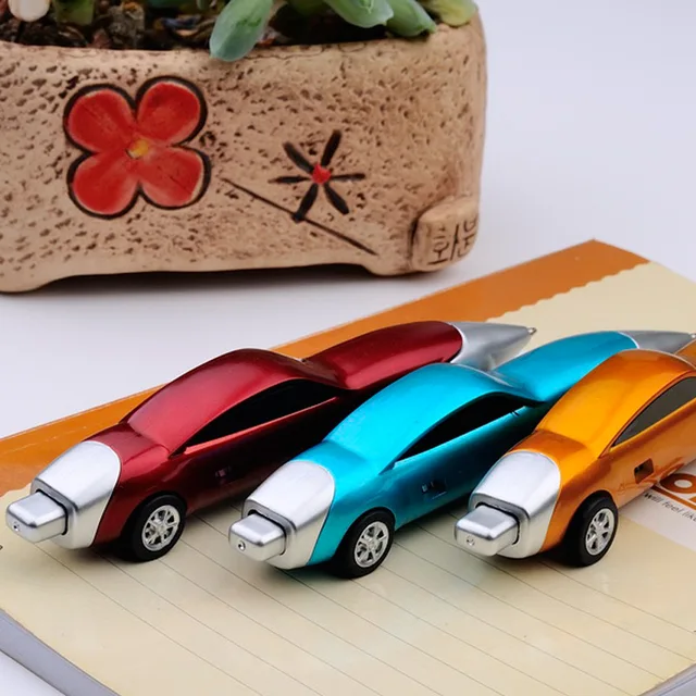 Cute Kawaii Cartoon Plastic Car Ballpoint Pen Novelty Ball Pen Creative Novelty Items Korean Stationery Free Shipping 3