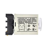ST3PA-A/B/C/D/E/F/G Time Relay With Base Socket Power On Time Delay 8 Pins Off Delay Timer Relay AC 220V DC12V 24V 4