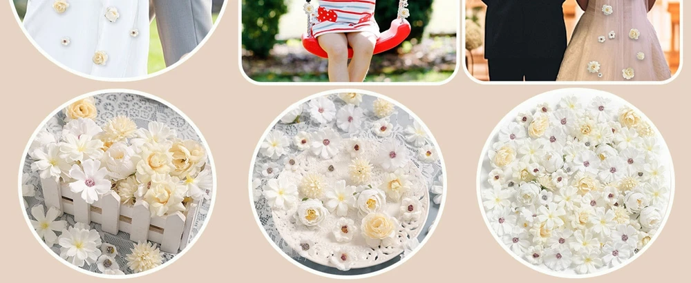 20 Stück künstliche Rosenblüten aus Seide, künstliche Blumen für Zuhause, Raumdekoration, Party, Hochzeit, Dekoration, Braut, Ornament, DIY-Geschenke, Zubehör – Detail 3