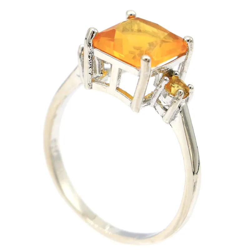 Customized 925 SOLID STERLING SILVER Ring Citrine Peridot London Blue Topaz Rhodolite Garnet Many Sizes 5.5-10