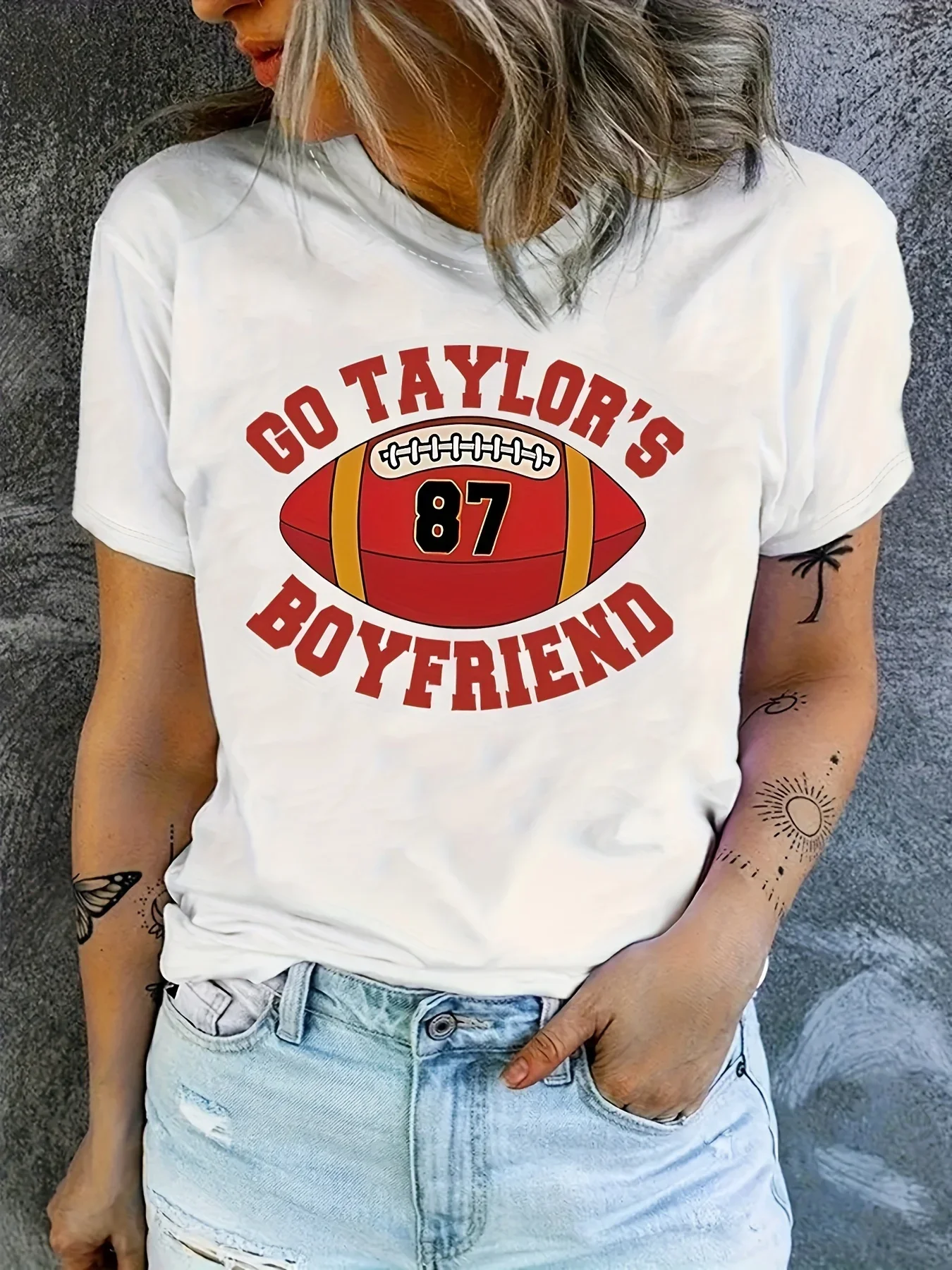 

Футболка женская с коротким рукавом и круглым вырезом, Повседневный дышащий топ с принтом футбольного мяча, одежда для отдыха, на лето