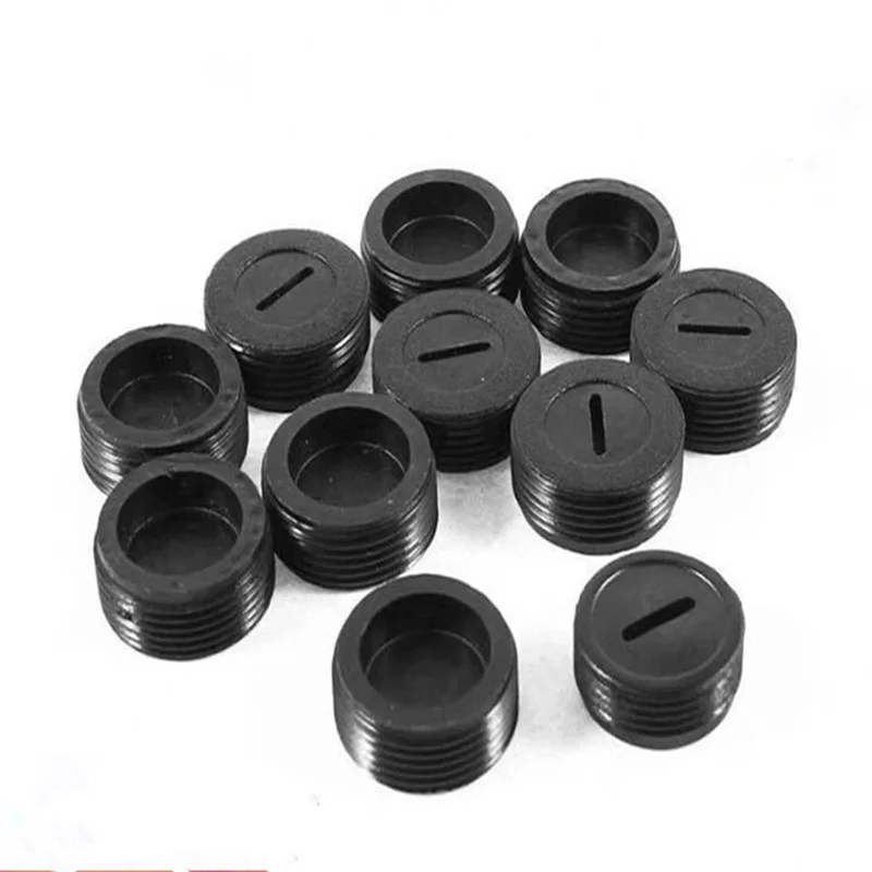 10pcs Black Plastic Screw Carbon Brush Holder Caps Case Dia. 12mm/13mm/14mm/15mm/16mm/17mm/18mm/20mm/22mm/9523 Type 16mm 20mm 25mm black metal belt buckles adjustable slide strap roller single pin buckle for diy bags clasp accessories