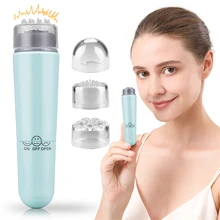

CkeyiN 4 in 1 Face Lifting Stick Fine Lines Forehead Wrinkle Remover Anti Aging Mini Beauty Bar Electric Vibration Eye Massager