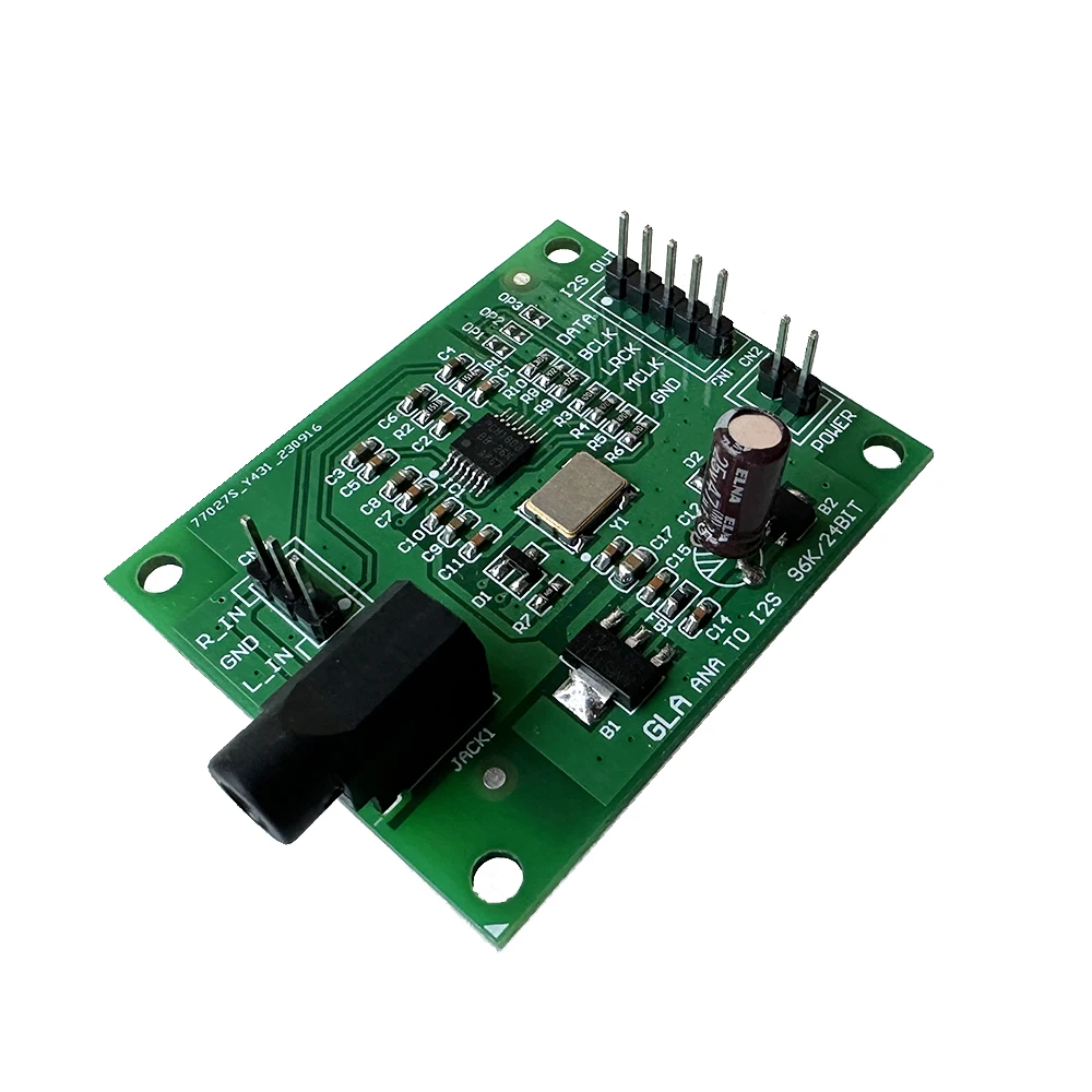 PCM1808 3.5mm Stereo Analog Audio Signal ADC To I2S Signal for DSP Equipment Recording Equipment Decoder