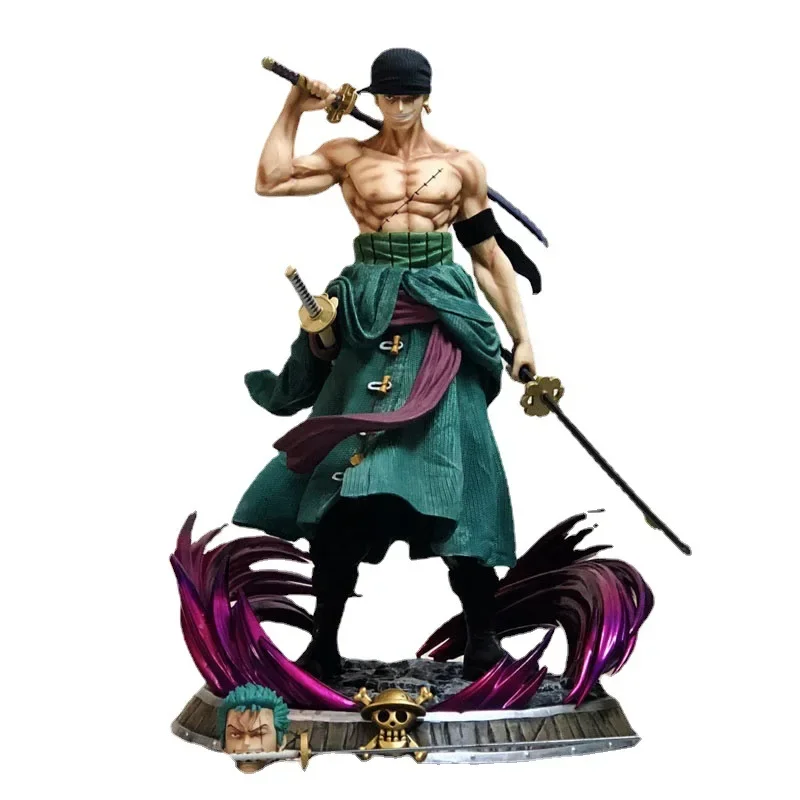 thumbnail image 1 of Figura de anime de ONE PIECE de 35 cm, estatua de Roronoa Zoro, colección de figuras de acción, regalo, modelo de colección de muñecas, estatua, regalo para niños, juguetes, 1 of 5