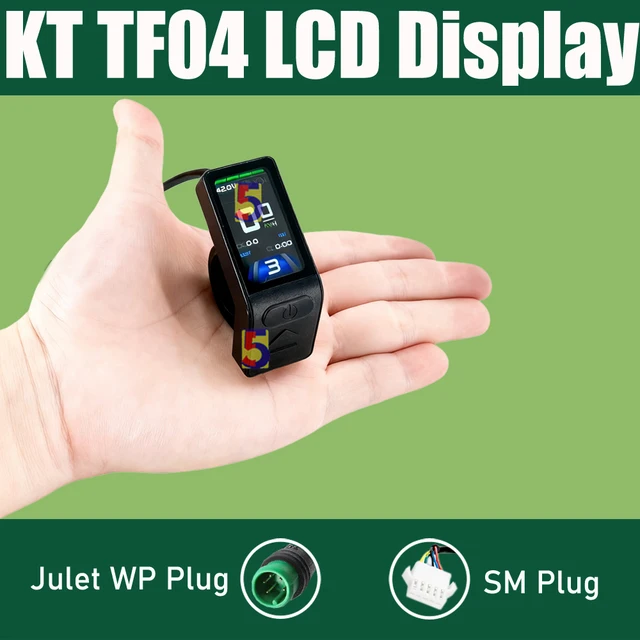 Nouveau KT affichage KT TF04 affichage couleur LCD affichage mètre 24 V/36 V/48 V KT LCD écran TFT pour ebike KT contrôleur 1