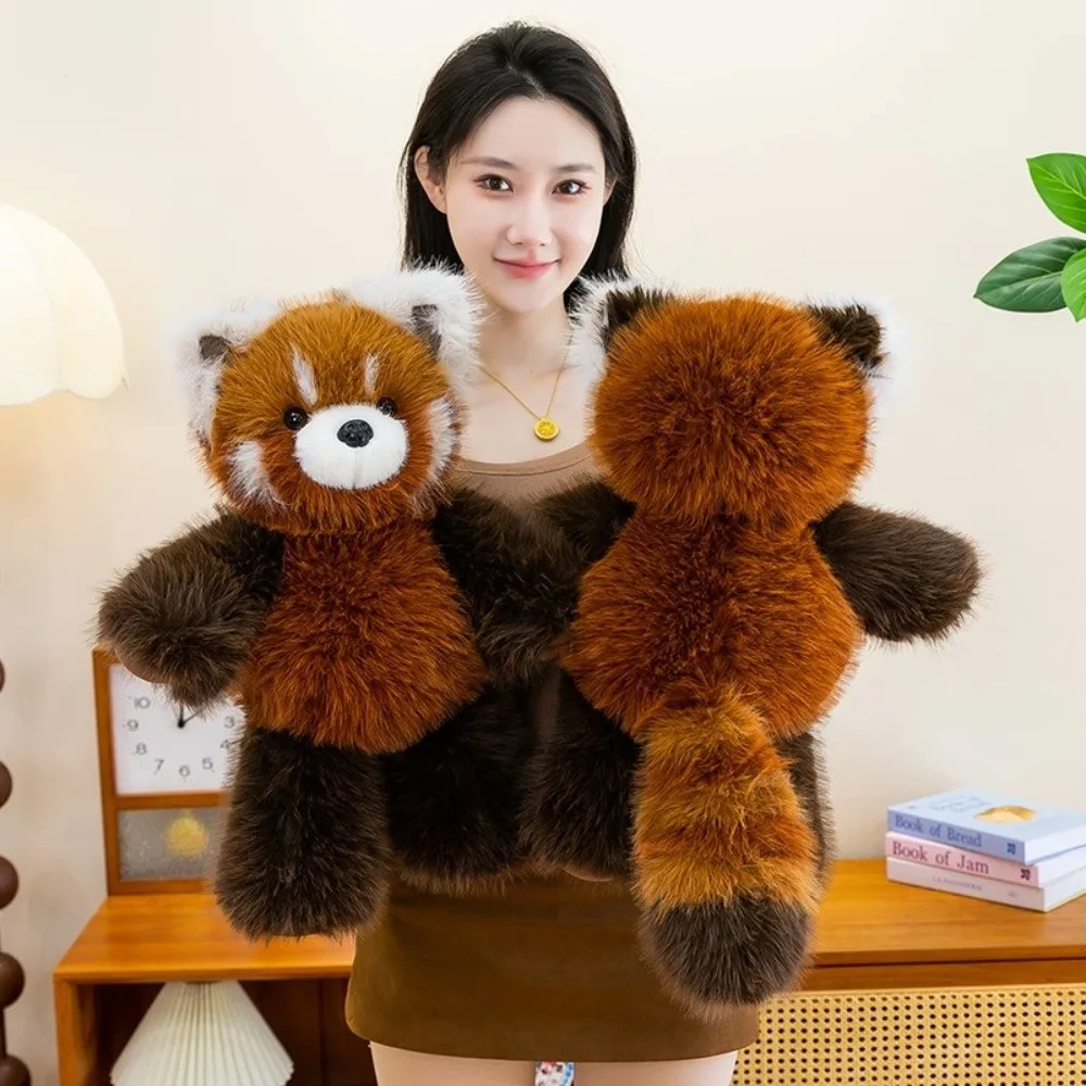 창의적인 선물 너구리 동물 베개 부드러운 런 플러피 귀여운 동물 애호가 선물