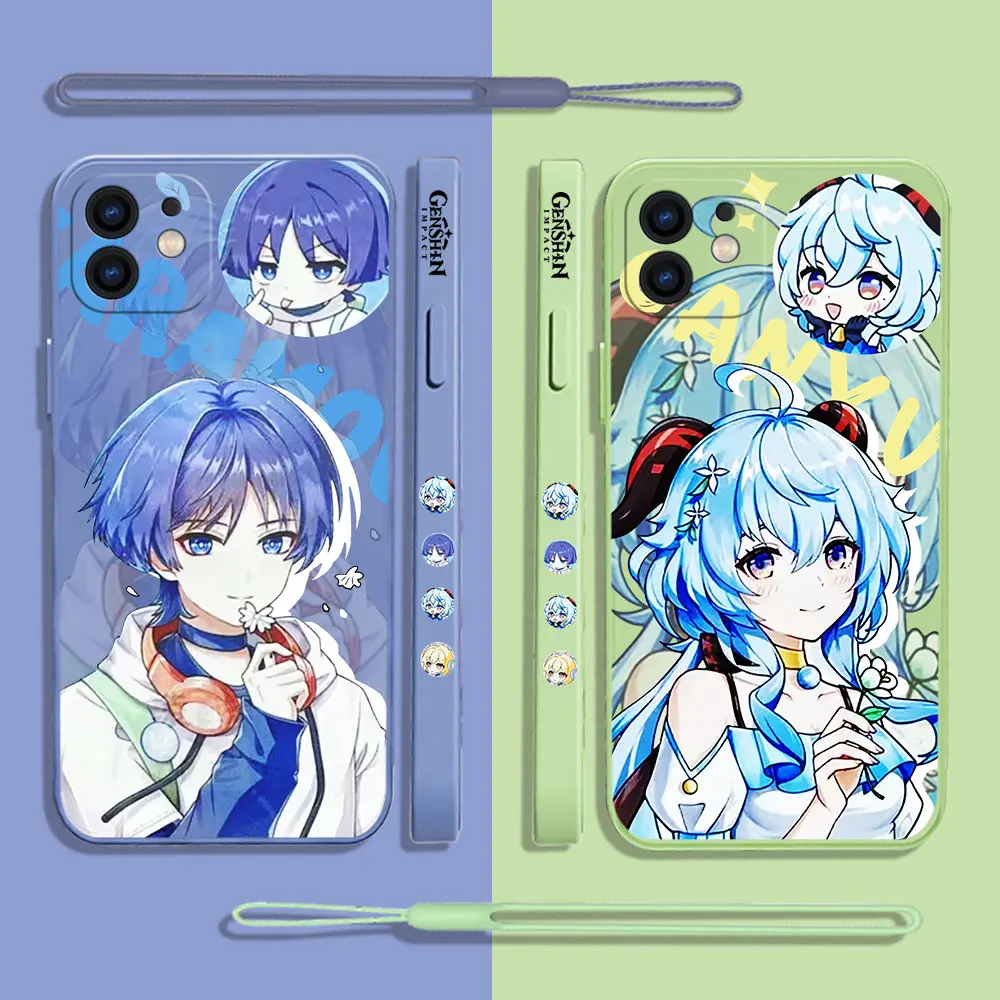 Hot Game Genshin Impact Phone Case Per Samsung Galaxy S24 S23 S22 S21 S20 Ultra Plus Fe S10 S9 S10E Note 20 10 9 Plus Cover