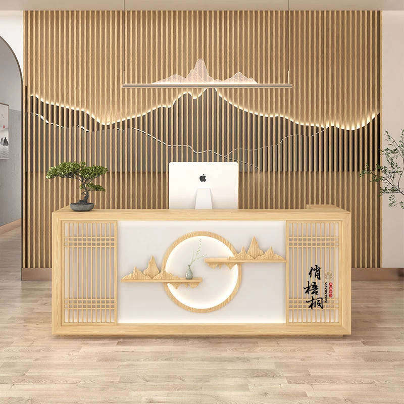 Restaurant Luxury Reception Desk Lectern Check Out Office Counter Reception Desk Modern Podium Empfangstheke Reception Furniture