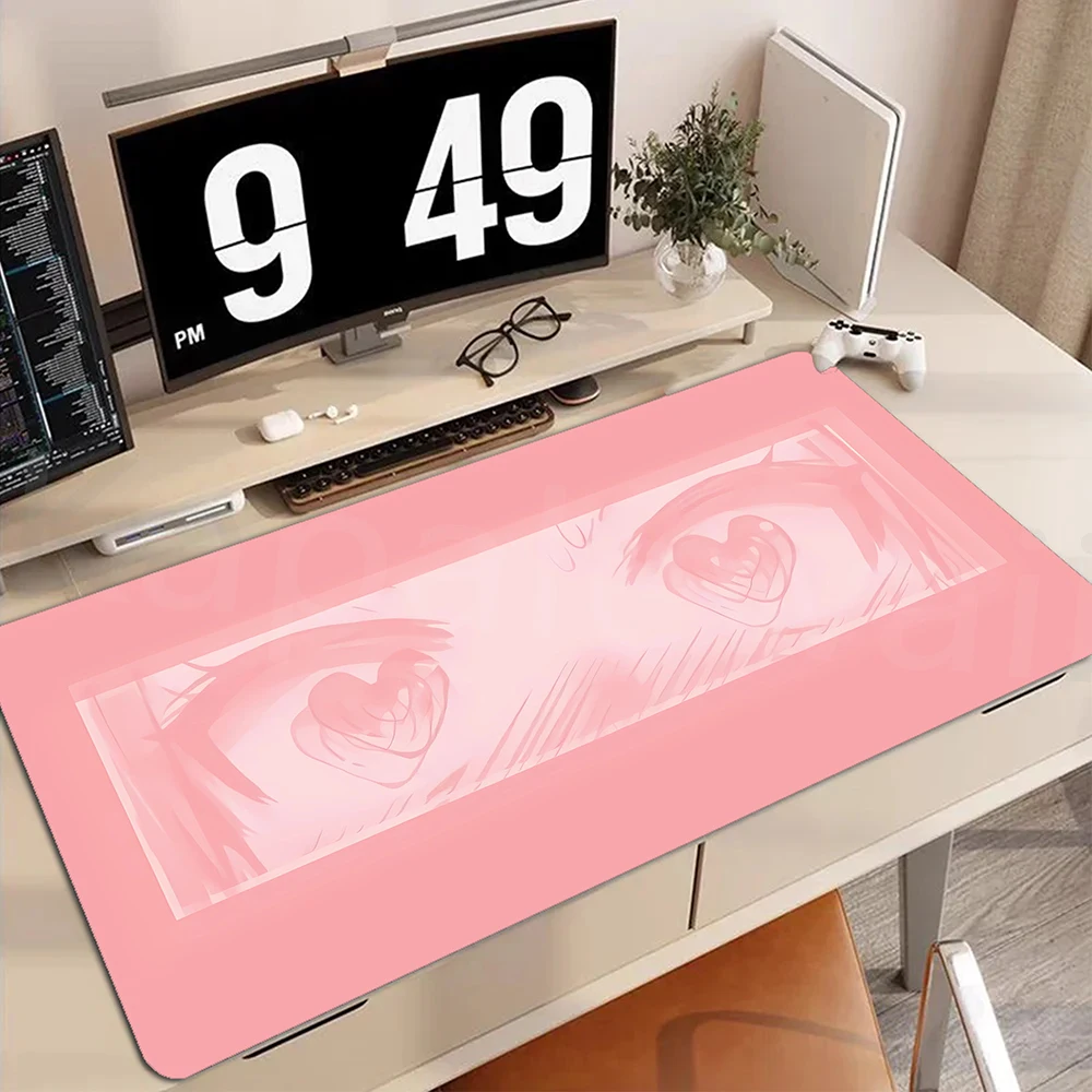 Computer Mouse Pad Anime Girl Mouse Pad Gaming Speed Keyboard Pads 100x50cm HD Print Carpet