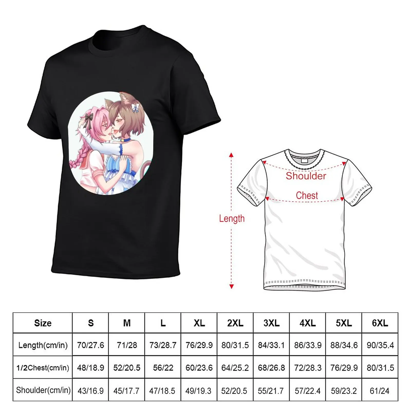 Astolfo x Felix 대형 버전 티셔츠, 빠른 건조 티셔츠, 남성용 그래픽 티셔츠, 신제품