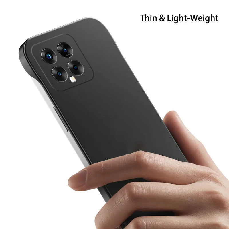 Ultra Thin Frameless Metal Surface Phone Case with Smooth Finish