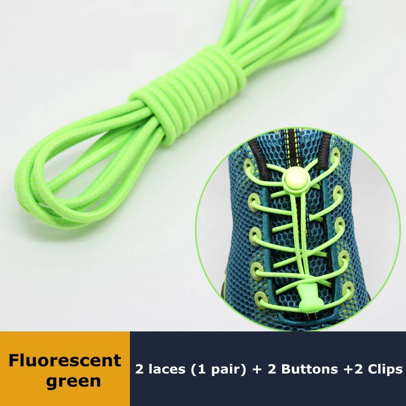 Fashionable Elastic No-Tie Shoelaces - 23 Vibrant Colors