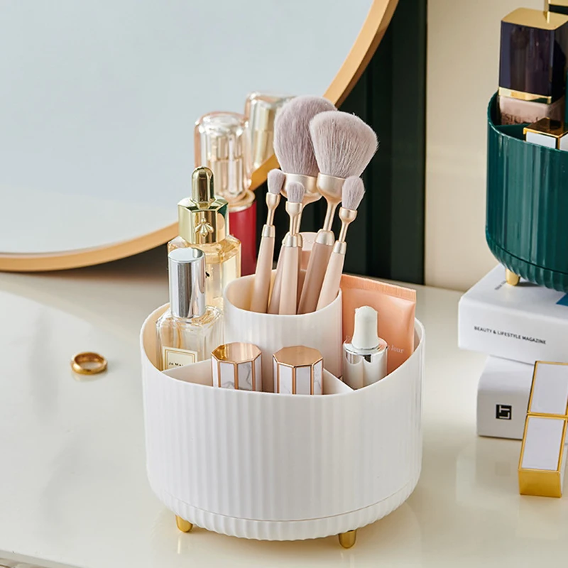 Makeup Brush Holder, 360 Rotating Makeup Brush Storage Barrel, Makeup  Organiser For Makeup Brush, Lipstick, Lip Gloss