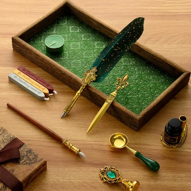 European Quill Pen Set: Exquisite Craftsmanship and Elegant Design