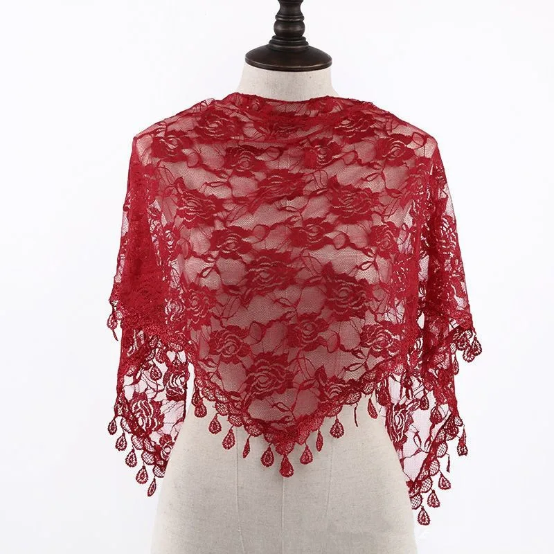 Elegant Black and White Lace Rose Veil for Women - Perfect for Western Weddings