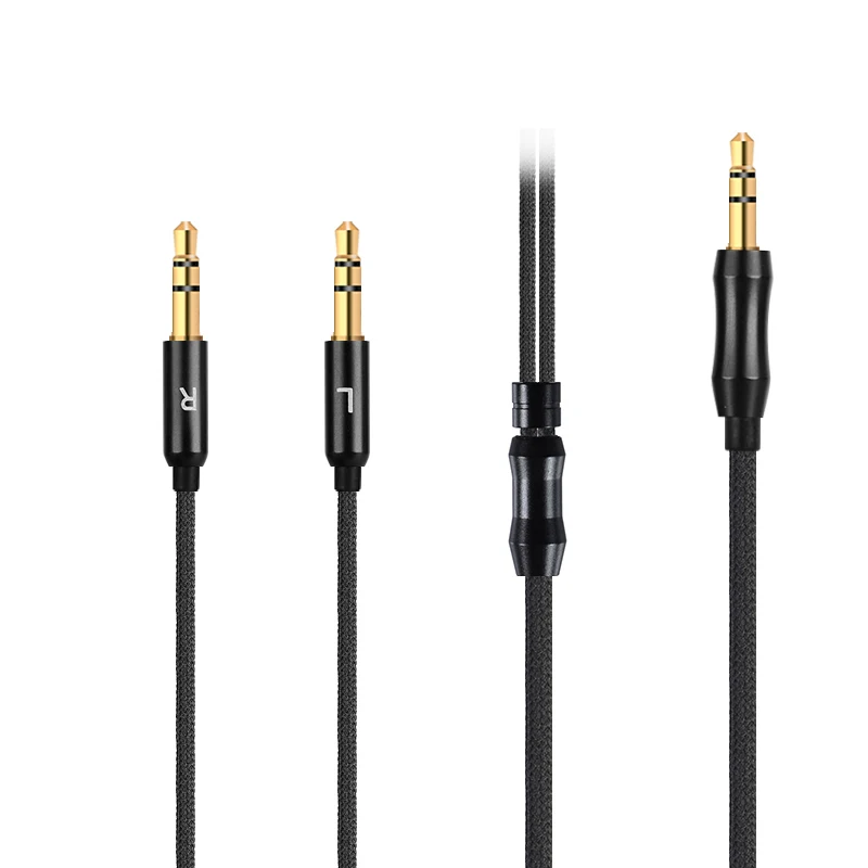 3.5mm To Double 3.5mm Headset Cable On-Ear Headphone Upgrade Replacement Cable Wire For HE400Se HE400I HE560 HE350