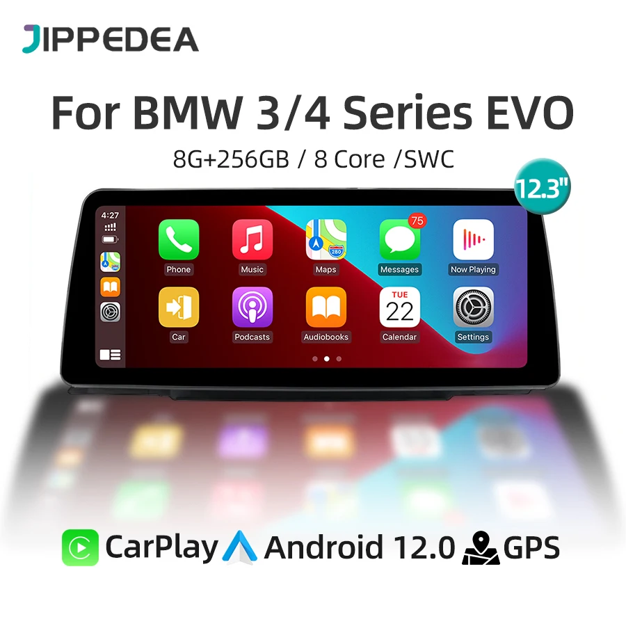 

Android 12 CarPlay GPS Navigation 4G WiFi Multimedia Player Car Radio For BMW 3/4 Series F30/F31/F34/F32/F33/F36 EVO System 2018