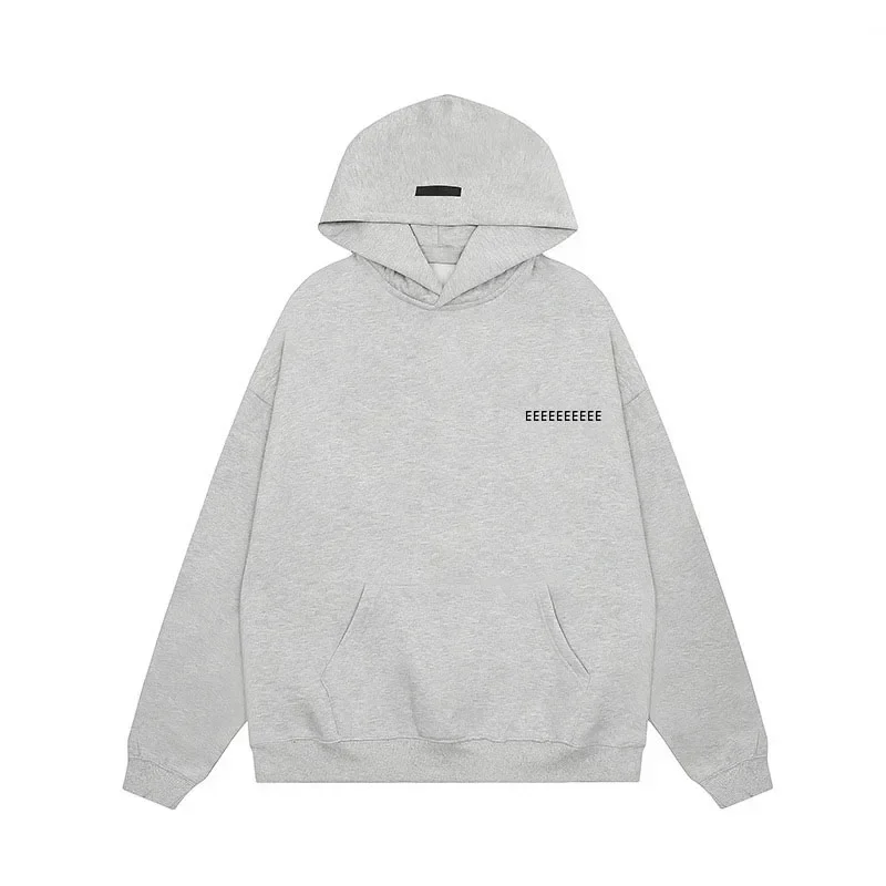 Designer Oversized Hoodie - Luxury Mens Flocked Logo Sweatshirt