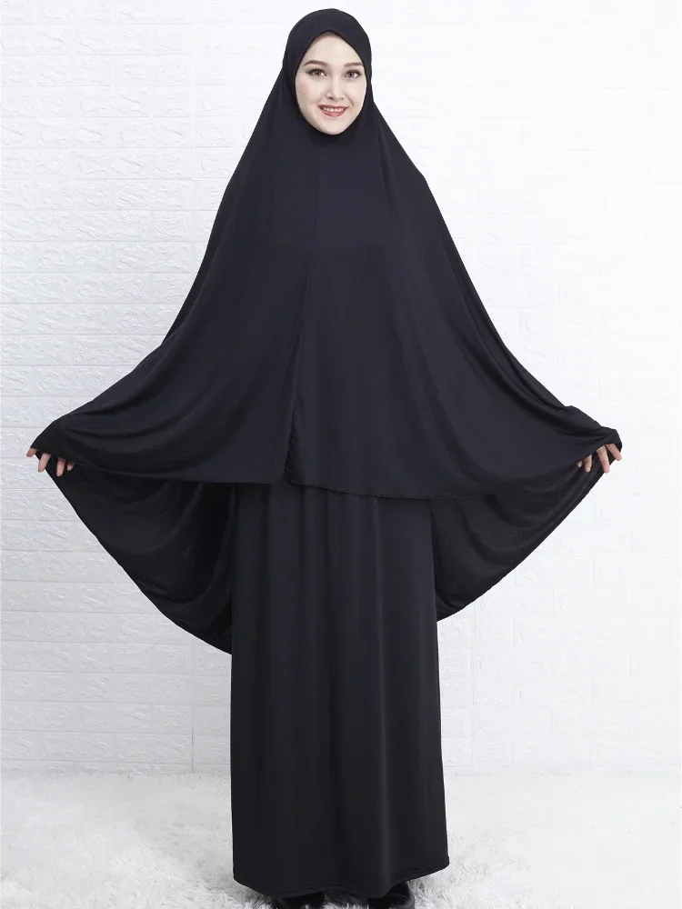 

Eid Muslim Prayer Garment Sets Women Ramadan Hijab Dress Islamic Clothing Dubai Turkey Namaz Long Khimar Musulman Jurken Abaya