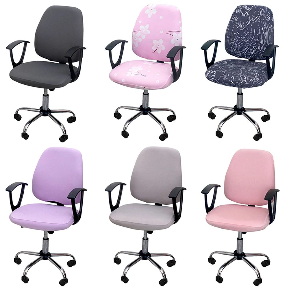 

Office Chair Cover Split Armchair Cover Stretch Computer Chair Slipcovers Removable Seat Protector Case Universal Home Decor