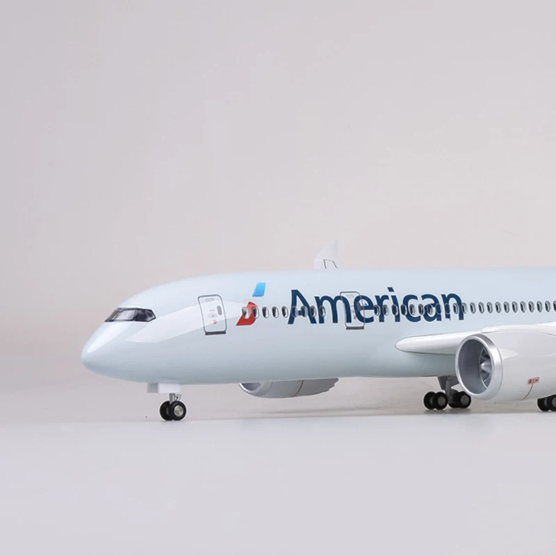 

1:130 American Airlines 787 Boeing B787 Aircraft Model Civil Aircraft Simulation Display Collection Gift 43cm