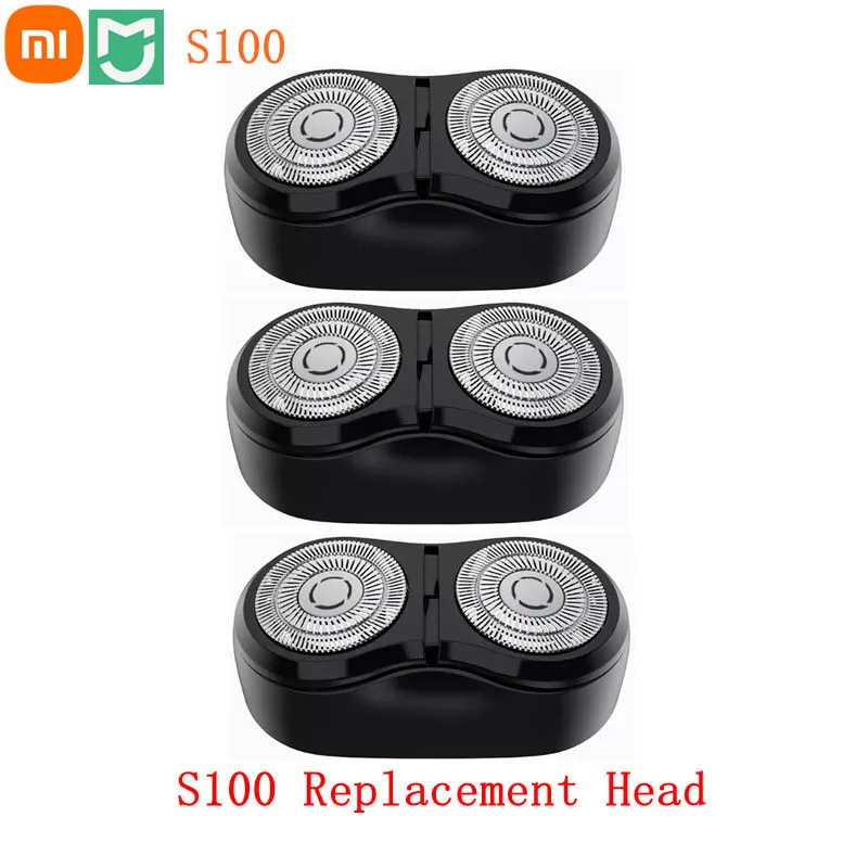 Replacement Shaver Head For Xiaomi Mijia Electric Shaver S100 сменные головки бритвы 2 Floating Head Original