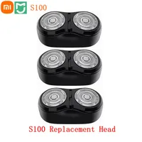 Replacement Shaver Head For Xiaomi Mijia Electric Shaver S100 сменные головки бритвы 2 Floating Head 100% Original Head 1