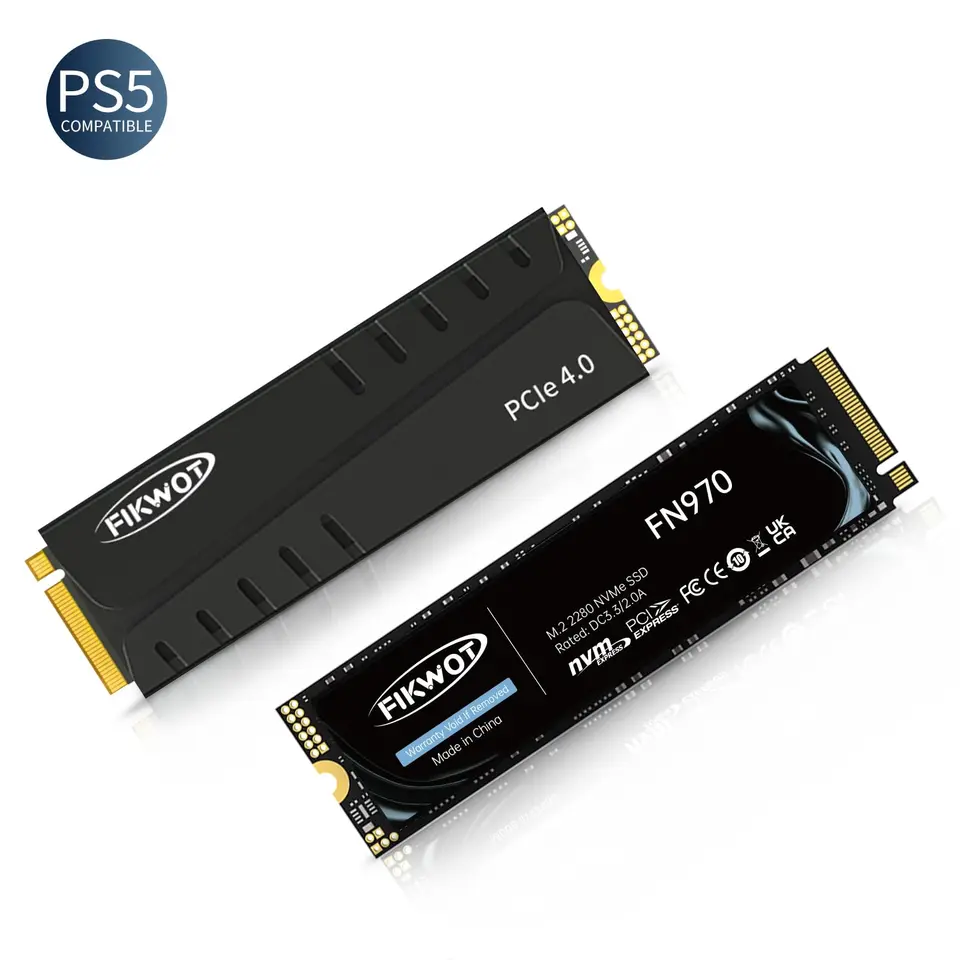 新品 2TB SSD FIKWOT FN970 M.2 PCIe4.0 NVMe Fikwot FN970 M.2 2280 PCIe Gen4 x4 NVMe 1.4 with Heatsink (1TB/2TB