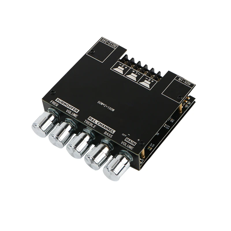 

Цифровой усилитель 5,0, Bluetooth, 50 Вт * 2, тяжелый сабвуфер, плата усиления звука, модуль 2,1 канала, 1 шт.