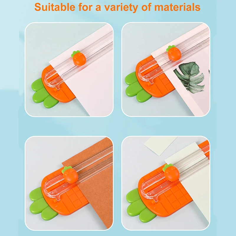 A3 Mini paper cutter radish molding student art cutter two-way cutting portable manual knife suitable for photos paper 1pc