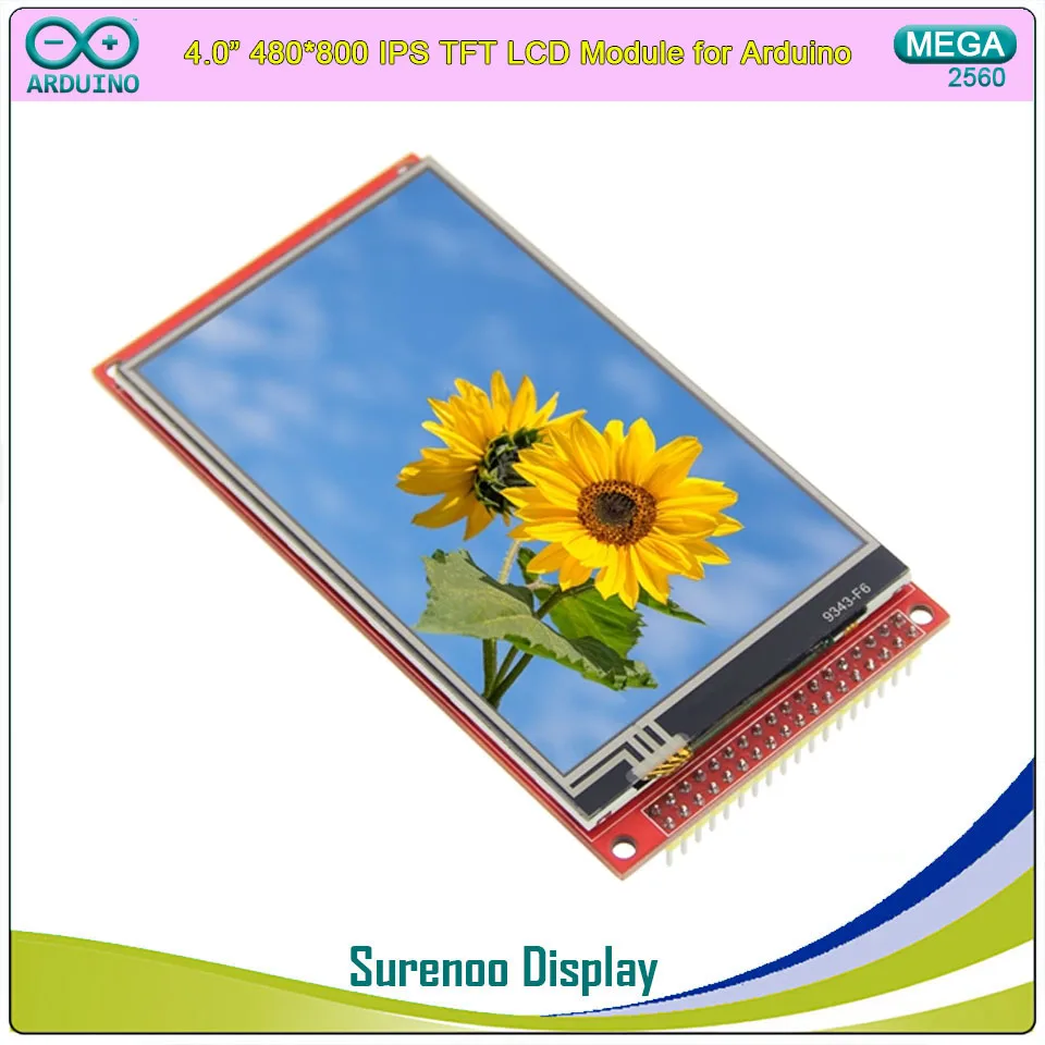 3.97" 4.0" inch 480*800 NT35510 TFT Color IPS LCD Display Module Screen with Touch Panel For Arduino Mega2560 8/16 Bit