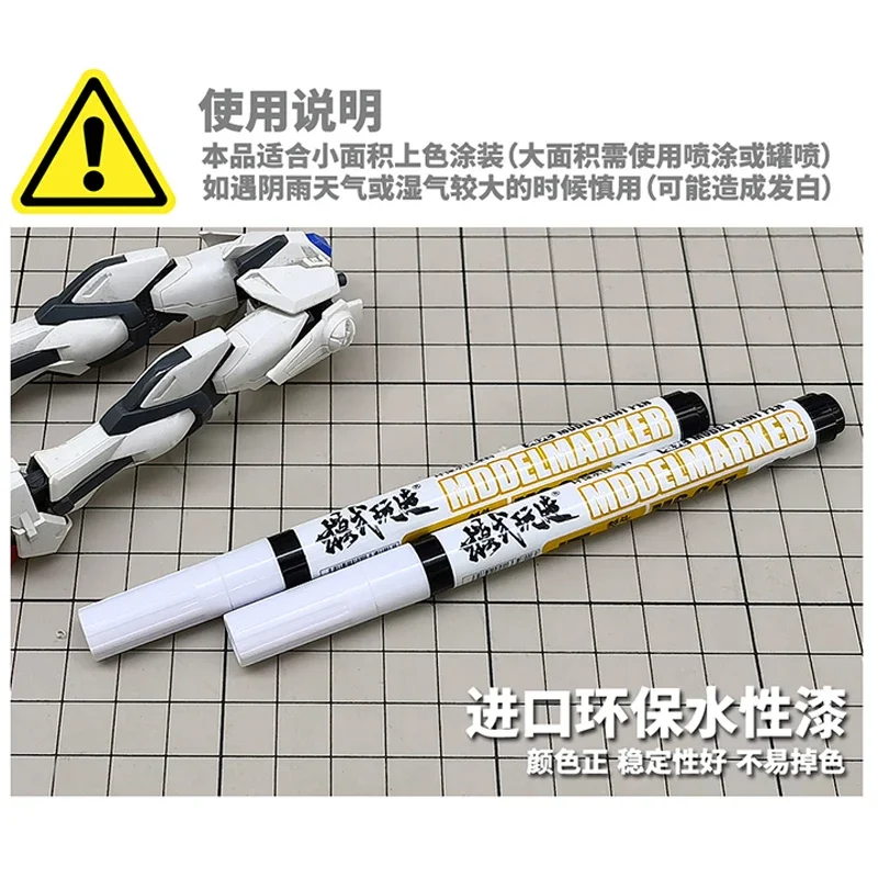 Matte/Gloss Water-based Protective Paint Clear Pen for Hobby DIY Plastic Model Painting