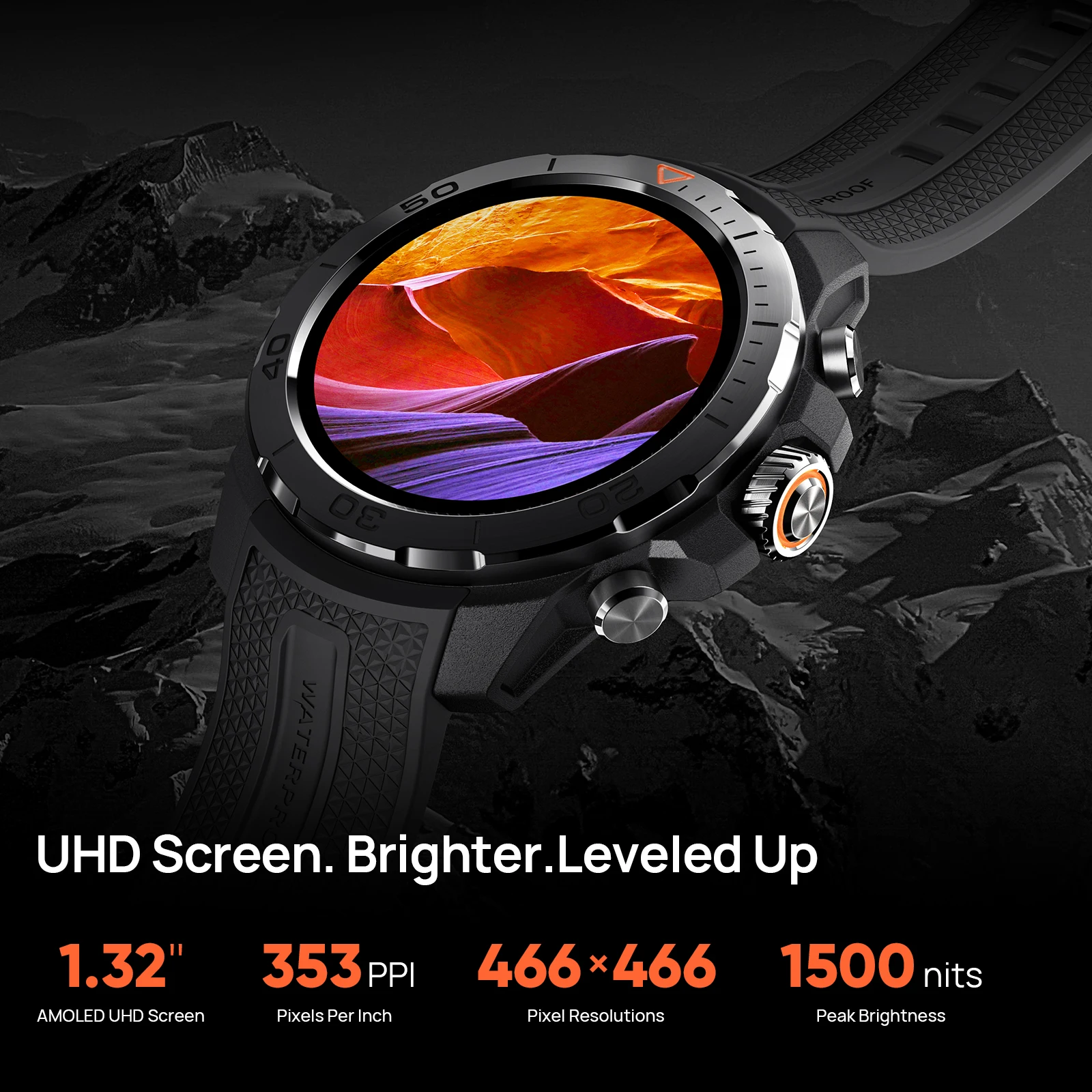 Mibro GS Explorer Smartwatch Rugged Military Grade UHD Screen