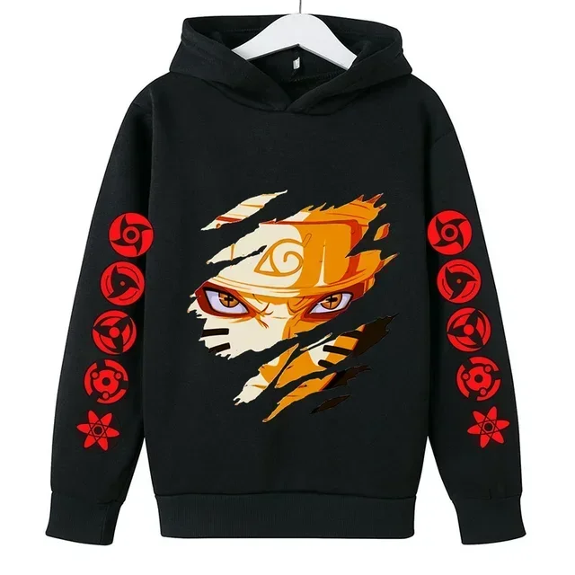 

2024 Naruto anime children's hoodies-animated cotton hoodies for boys and girls ages 3-14