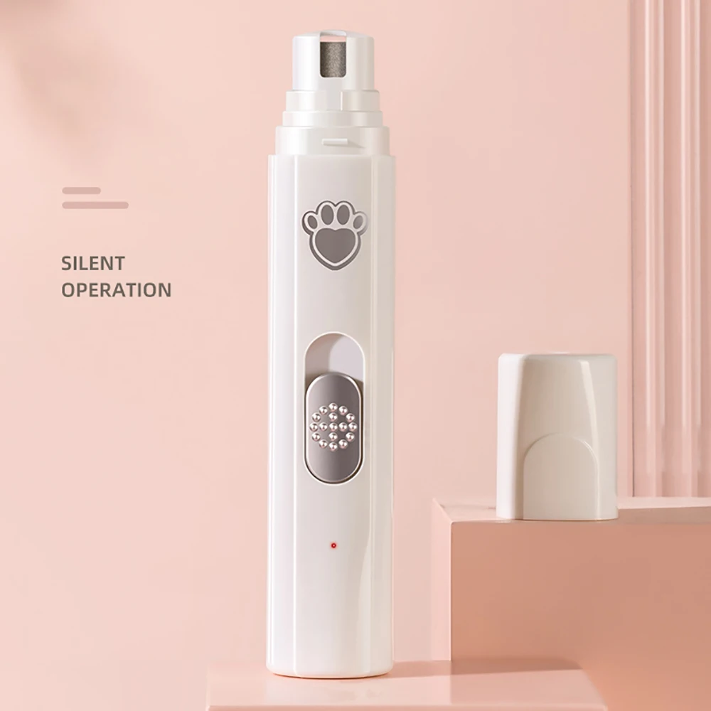 5V USB Pet Nail Grinder With Clippers LED Light 500 MAh For Dog Paws Grooming Cat Nail Grinder