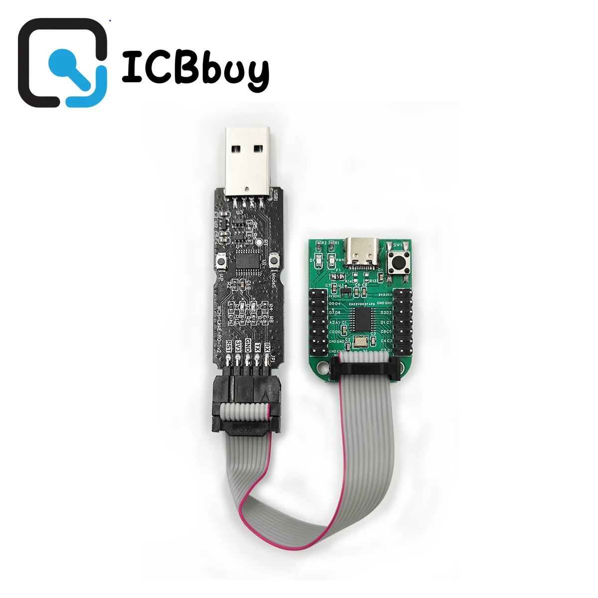Фото Макетная плата CH32V003 EVT CH32V003F4P6 MCU QingKe RISC-V2A 1-проводная система SDI, основная частота 48 МГц WCH №2