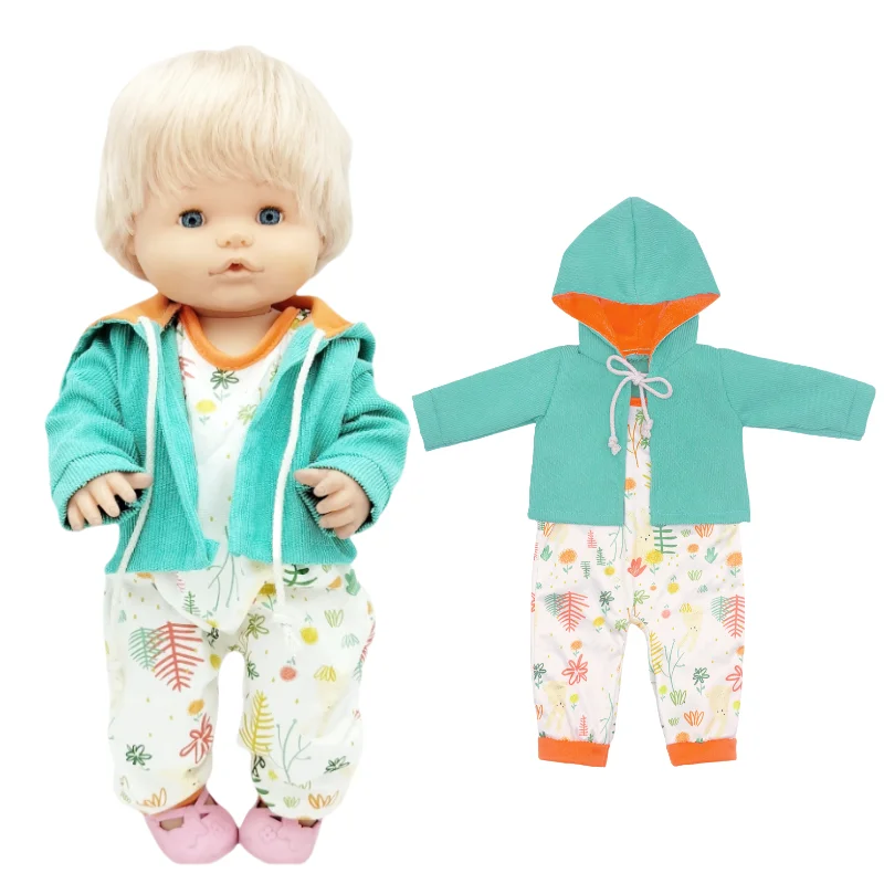 40cm Bebe Doll Clothes for 16-inch Nenuco Winter Plush Suit Ropa Y Su Hermanita Doll Rompers Accessories