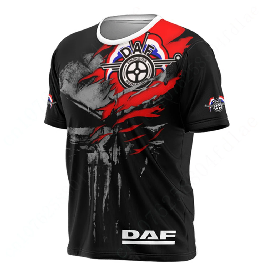 

Футболка DAF для мужчин и женщин, одежда унисекс, Быстросохнущий топ с коротким рукавом в стиле Харадзюку, Повседневная футболка большого размера