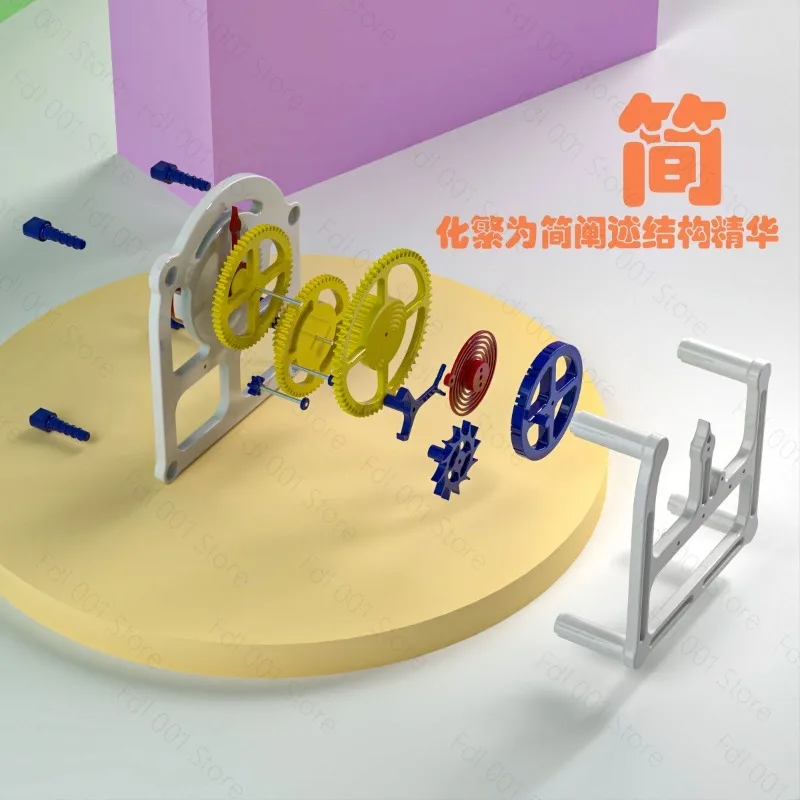 3D 프린팅 모델 제작, 이스케이프먼트 시계 모조 무브먼트, 테이블탑, 창의적인 공예품, 금속 시계 장치
