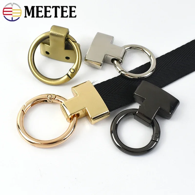 2-10Pcs 금속 버클 스프링 O 링 걸쇠 20/25mm 가방 스트랩 커넥터 버클 핸드백 사이드 클립 핸드백 DIY 액세서리