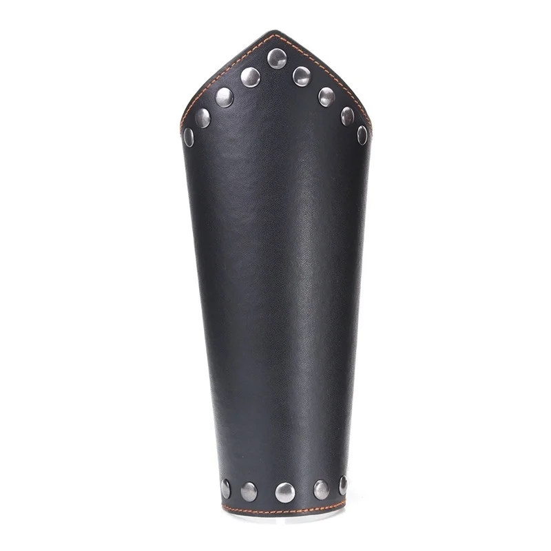 1 PC Cosplay Props faux leather bracer Men Arm Armor Cuff String Steampunk Vintage Medieval Gauntlet Wristband Bracelet
