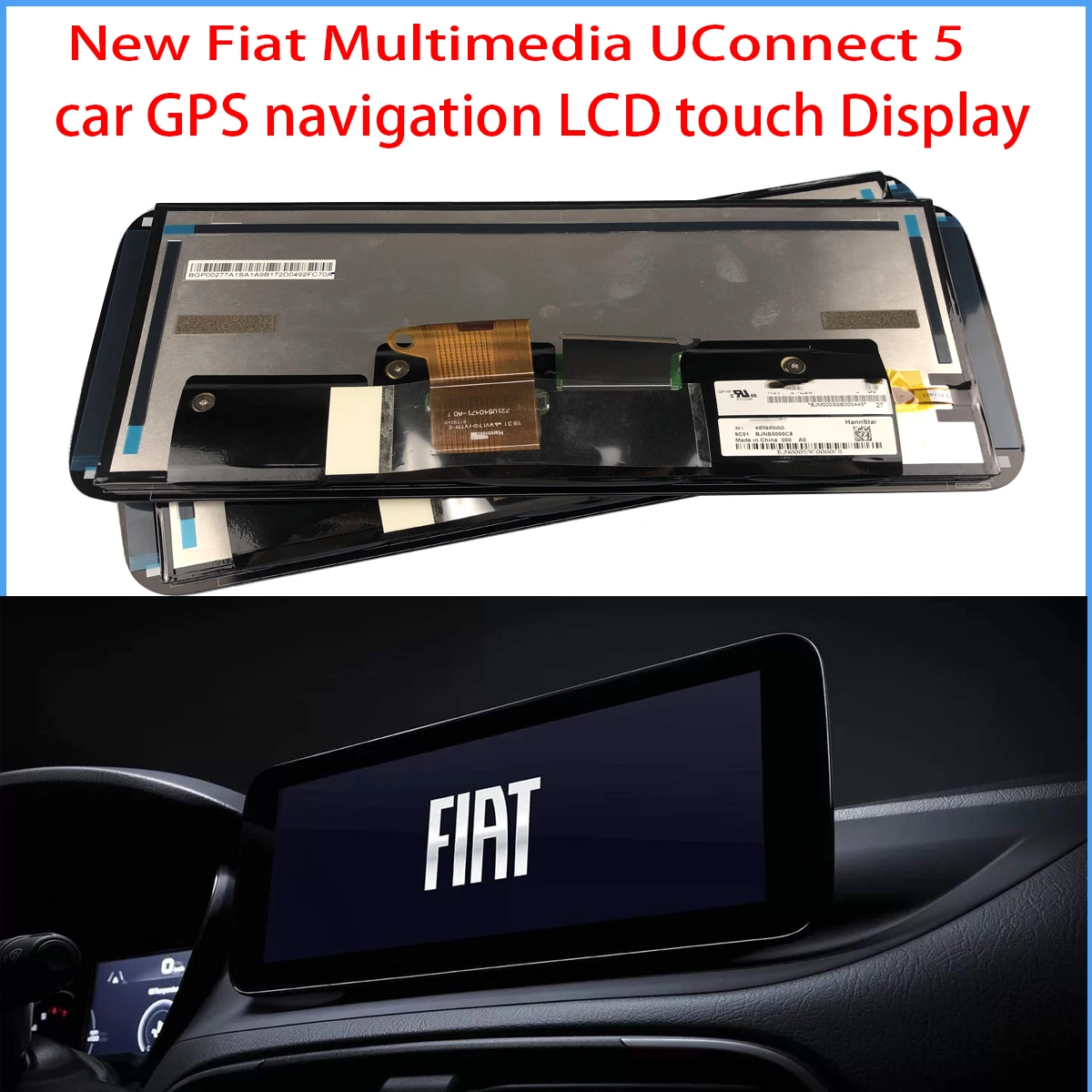 500 Multimedia UConnect 5 2021 10.25" Fiat Tipo LCD DISPLAY touch
