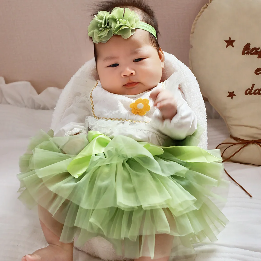 Baby Girls Tulle Tutu Bloomers Infant Newborn Diapers Cover 2pcs Short Skirts Headband Set Girls Skirts Rainbow Baby Skirt ballet tutu skirt children skirts