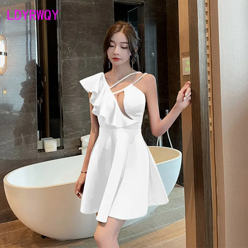 2023 new sexy deep V low-cut suspender dress nightclub seduction backless  slim. - AliExpress 200000345